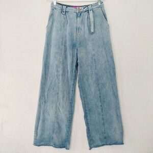 Stylish Light Blue Wide Leg Pants